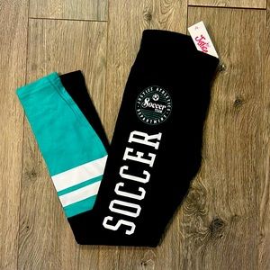 Justice Girls Soccer Leggings, NWT